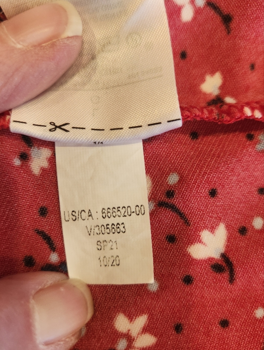 Banana Republic Red Long-Sleeve Floral Tie-Waist Dress Size L Cottagecore Flowy - Picture 12 of 12